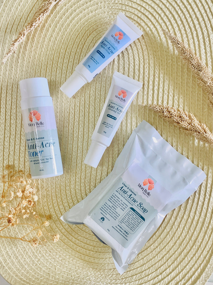 Mon Belle's Clear & Cleanse Anti-Acne Line